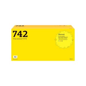 Лазерный картридж T2 TC-H742 (CE742A/CE742/742A/42A/CP5225) для принтеров HP, желтый