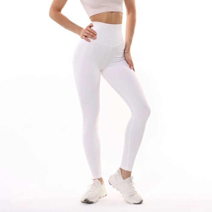 Леггинсы женские, цвет белый, размер 42 от компании Интернет-гипермаркет «MOLL» - фото 1