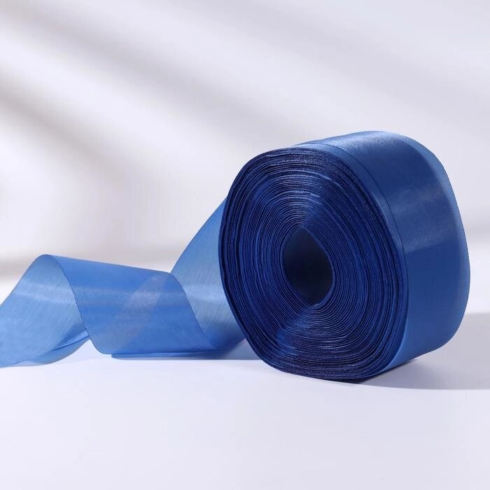 Лента капроновая, 50 мм, 100  5 м, цвет синий от компании Интернет-гипермаркет «MOLL» - фото 1
