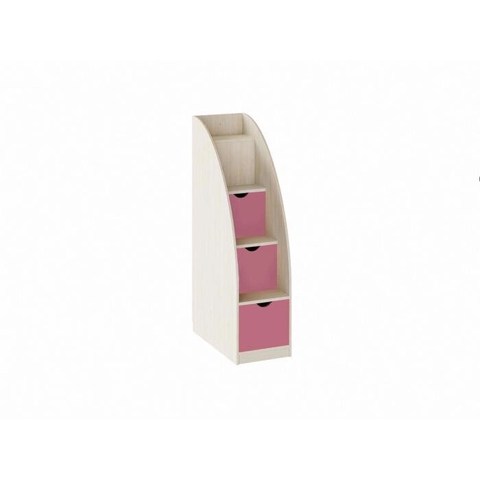 Лестница-комод, цвет дуб молочный / розовый от компании Интернет-гипермаркет «MOLL» - фото 1
