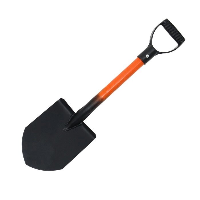 Лопата автомобильная, L= 61 см, стальной черенок с пластиковой V-ручкой от компании Интернет-гипермаркет «MOLL» - фото 1