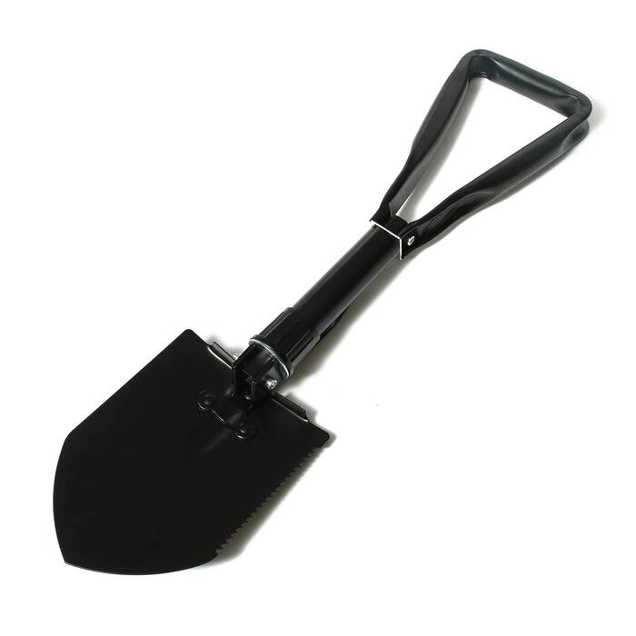Лопата комбинированная, складная, длина 62 см, пилка, металлический черенок, с ручкой, в чехле от компании Интернет-гипермаркет «MOLL» - фото 1