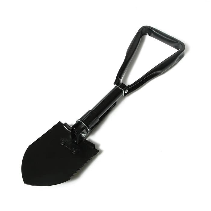 Лопата комбинированная, складная, пилка, металлический черенок, с ручкой, в чехле от компании Интернет-гипермаркет «MOLL» - фото 1