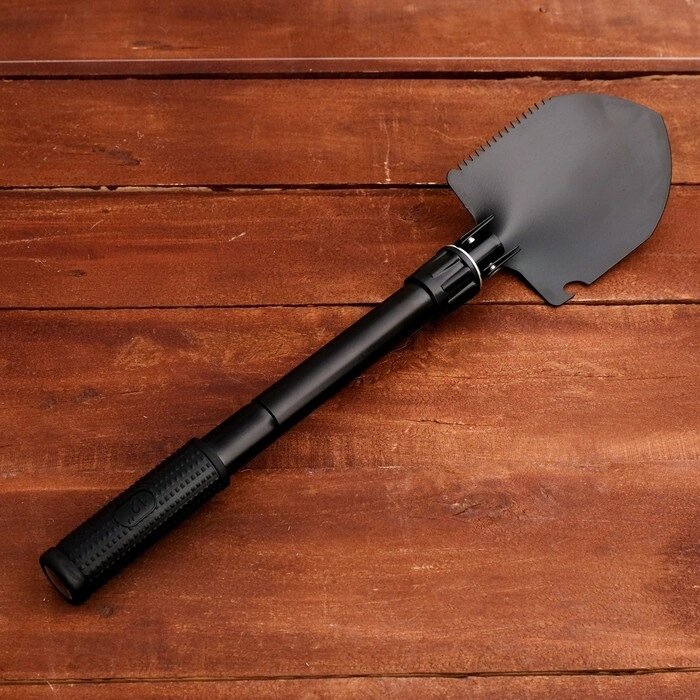 Лопата складная с рукоятью, в чехле, цвет черный от компании Интернет-гипермаркет «MOLL» - фото 1