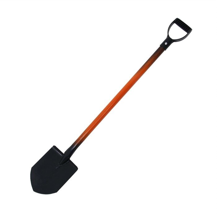 Лопата универсальная, острая, L = 110 см, металлический черенок с V-ручкой от компании Интернет-гипермаркет «MOLL» - фото 1