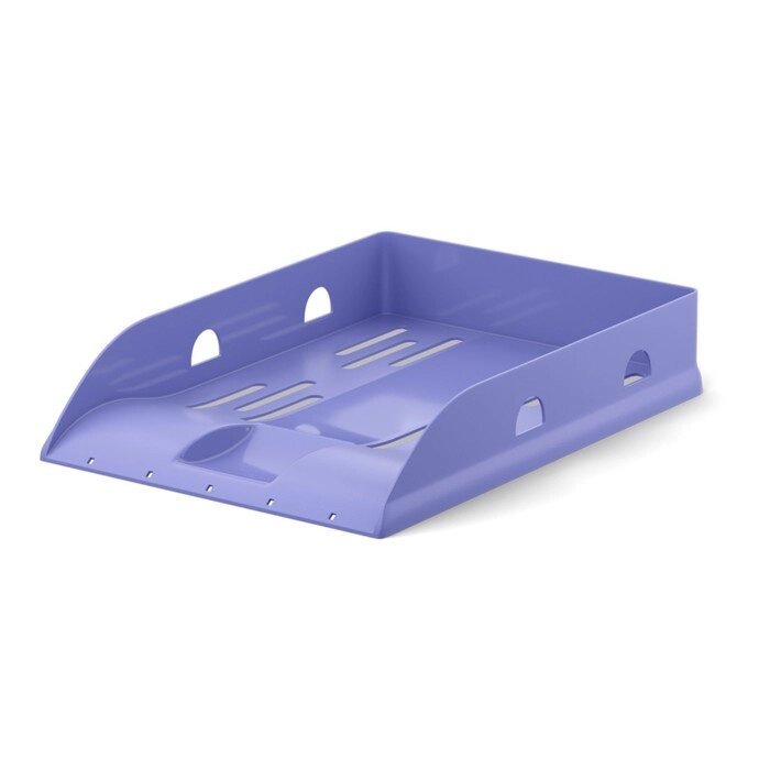 Лоток для бумаг горизонтальный ErichKrause Base, Pastel, пластик, фиолетовый от компании Интернет-гипермаркет «MOLL» - фото 1