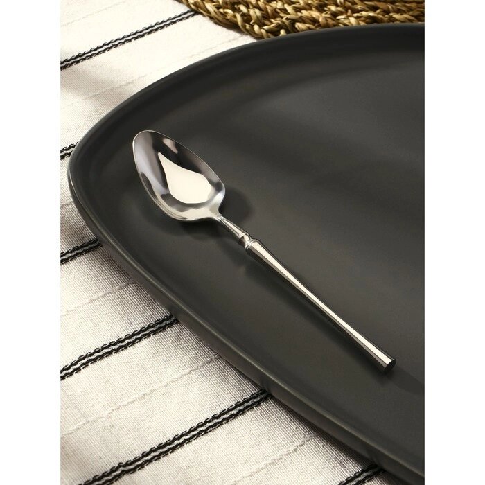 Ложка чайная "Фьюжн", h=15 см, цвет серебряный от компании Интернет-гипермаркет «MOLL» - фото 1