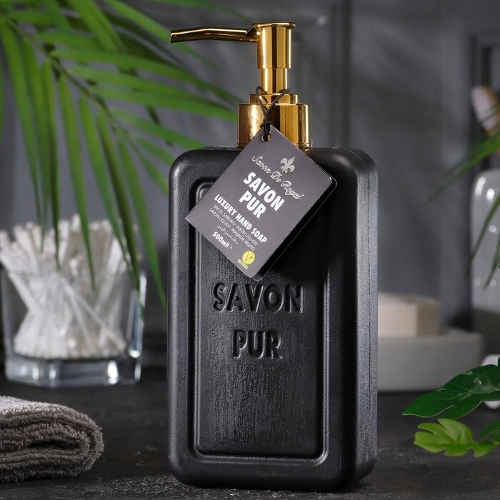 Люксовое жидкое мыло для рук "Черное", серия "Чистота", Savon De Royal, 500 мл от компании Интернет-гипермаркет «MOLL» - фото 1