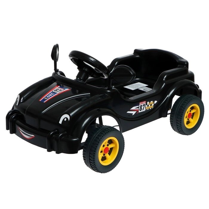 Машина-каталка педальная Cool Riders, с клаксоном, цвет черный 2887_Black от компании Интернет-гипермаркет «MOLL» - фото 1