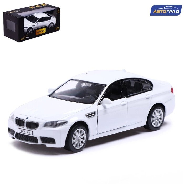Машина металлическая BMW M5, 1:32, открываются двери, инерция, цвет белый от компании Интернет-гипермаркет «MOLL» - фото 1