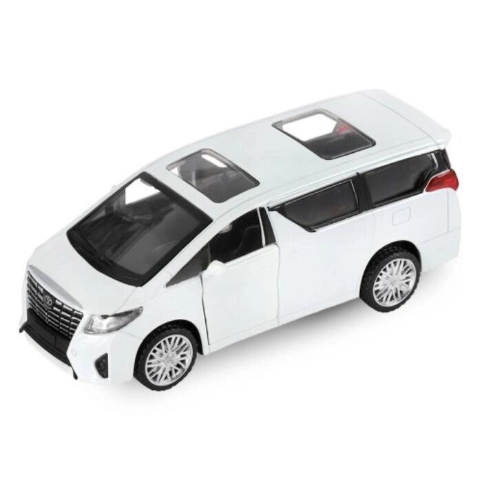 Машина металлическая Toyota Alphard 1:42, инерция, открываются двери, цвет белый от компании Интернет-гипермаркет «MOLL» - фото 1
