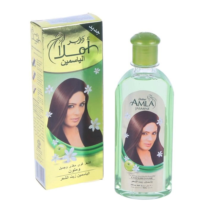Масло для волос Dabur AMLA Jasmine - С жасмином 200 мл от компании Интернет-гипермаркет «MOLL» - фото 1