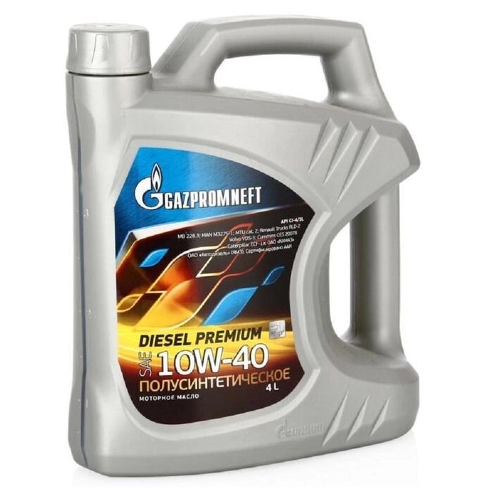 Масло моторное Gazpromneft Diesel Premium 10W-40, 4 л от компании Интернет-гипермаркет «MOLL» - фото 1