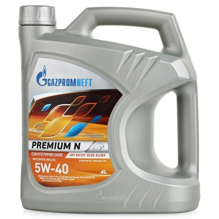Масло моторное Gazpromneft Premium N 5W-40, 4 л от компании Интернет-гипермаркет «MOLL» - фото 1