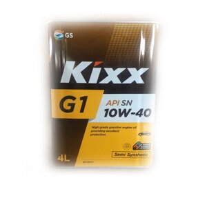 Масло моторное Kixx G SN Plus 10W-40, 4 л