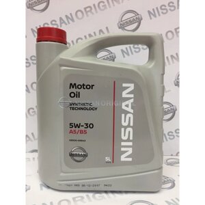 Масло моторное NISSAN синт. А5/В5 5W-30, 5 л