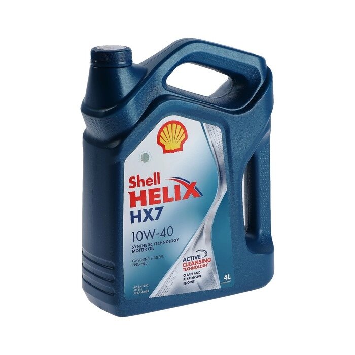 Масло моторное Shell Helix HX7 10W-40, 550040315, 4 л от компании Интернет-гипермаркет «MOLL» - фото 1