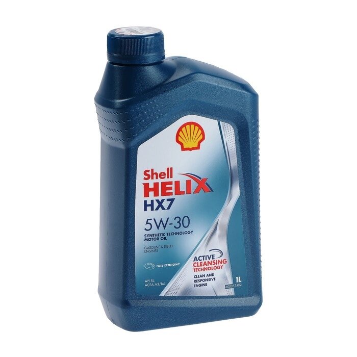 Масло моторное Shell Helix HX7 5W-30, 1 л 550040292 от компании Интернет-гипермаркет «MOLL» - фото 1