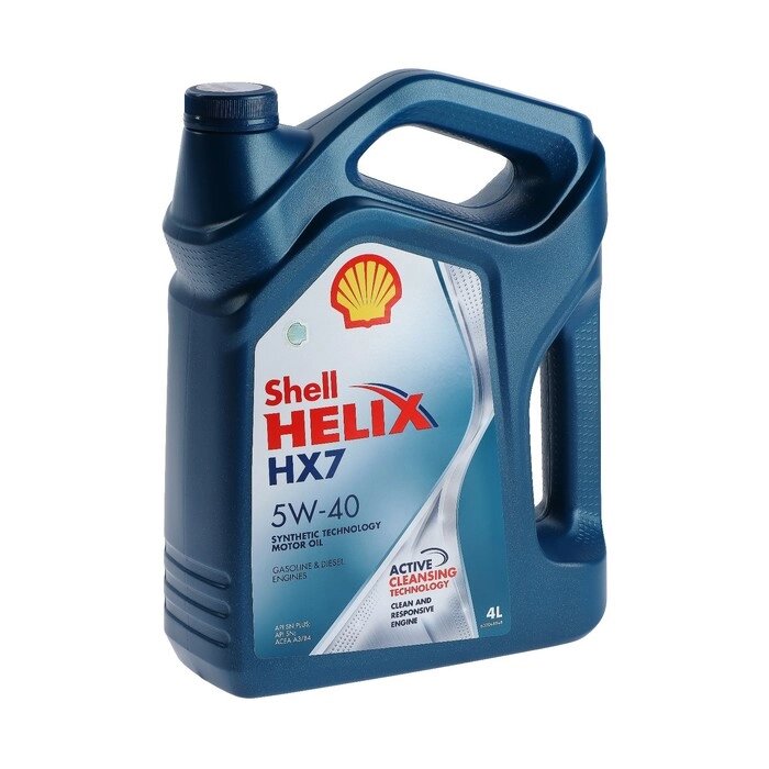 Масло моторное Shell Helix HX7 5W-40, 550040341, 4 л от компании Интернет-гипермаркет «MOLL» - фото 1