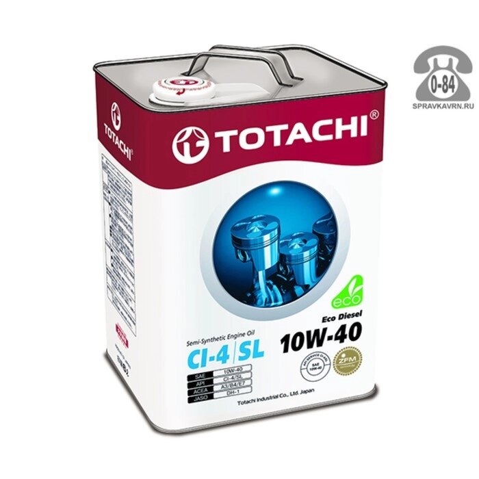 Масло моторное  Totachi Eco Diesel Semi-Synthetic SL 10W-40, 6 л от компании Интернет-гипермаркет «MOLL» - фото 1