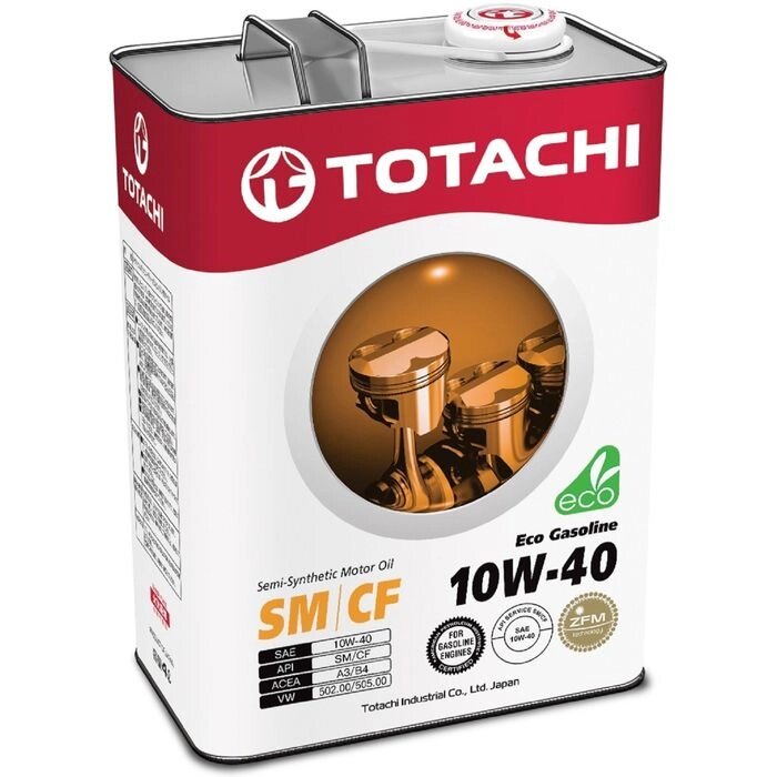 Масло моторное  Totachi Eco Gasoline Semi-Synthetic 10W-40, 4 л от компании Интернет-гипермаркет «MOLL» - фото 1