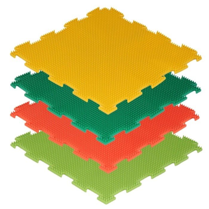 Массажный коврик - пазл, 1 модуль "Орто. Трава мягкая", цвета МИКС от компании Интернет-гипермаркет «MOLL» - фото 1