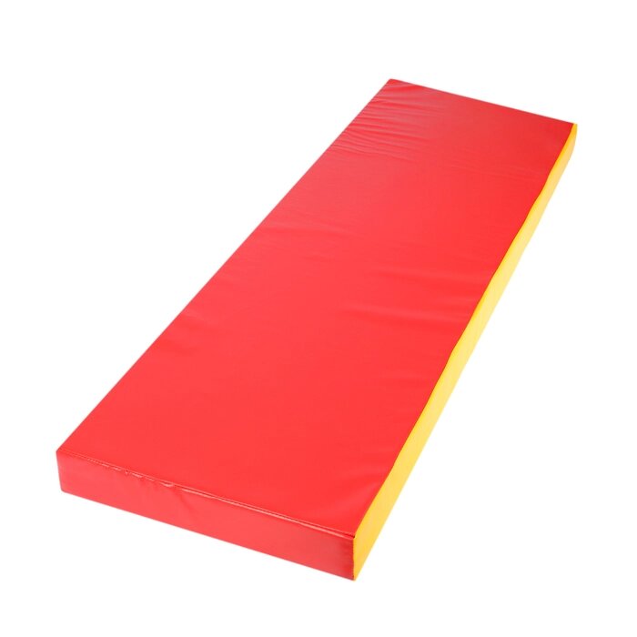 Мат 150 х 50 х 10 см, винилискожа, цвет красный/жёлтый от компании Интернет-гипермаркет «MOLL» - фото 1