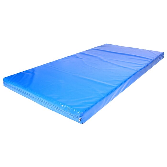 Мат 200 х 100 х 10 см, винилискожа, 18 кг/м3, цвет синий от компании Интернет-гипермаркет «MOLL» - фото 1