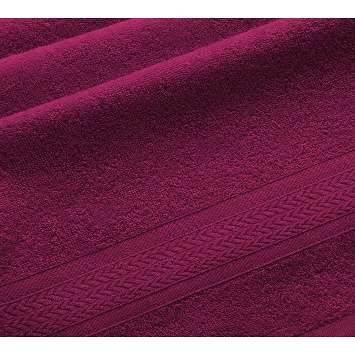 Маxровое полотенце "Утро", размер 50x90 см, цвет бордо от компании Интернет-гипермаркет «MOLL» - фото 1