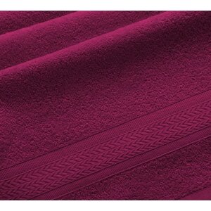 Маxровое полотенце "Утро", размер 50x90 см, цвет бордо