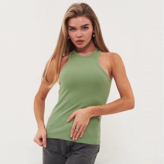 Майка женская, цвет зелёный, размер 42 от компании Интернет-гипермаркет «MOLL» - фото 1