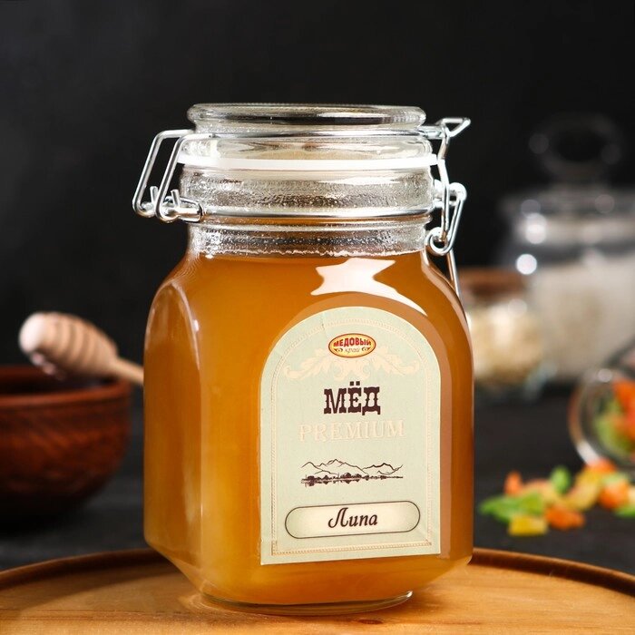 Мёд алтайский Липовый Premium, 1000 г от компании Интернет-гипермаркет «MOLL» - фото 1