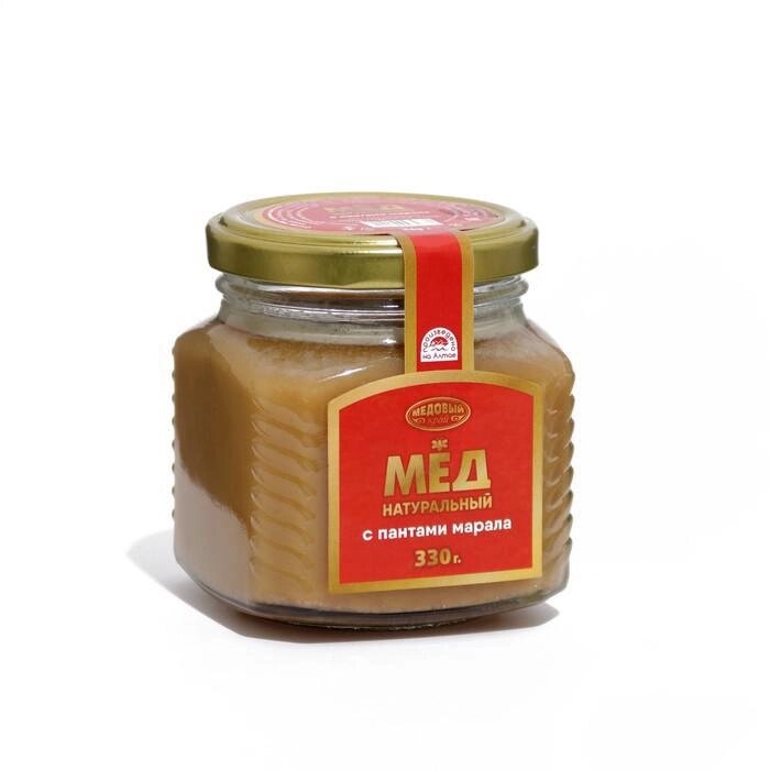 Мёд алтайский с пантами марала, 330 г от компании Интернет-гипермаркет «MOLL» - фото 1