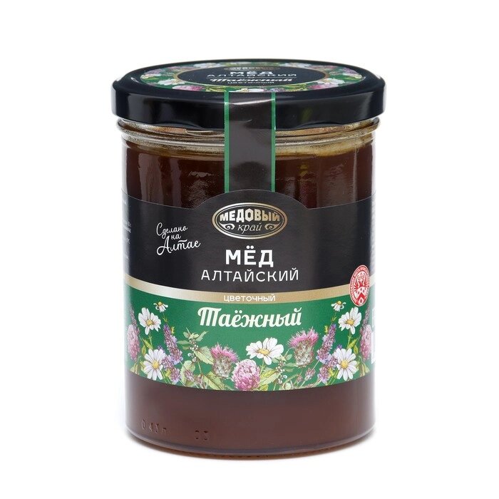 Мёд алтайский таёжный, натуральный цветочный, 500 г от компании Интернет-гипермаркет «MOLL» - фото 1