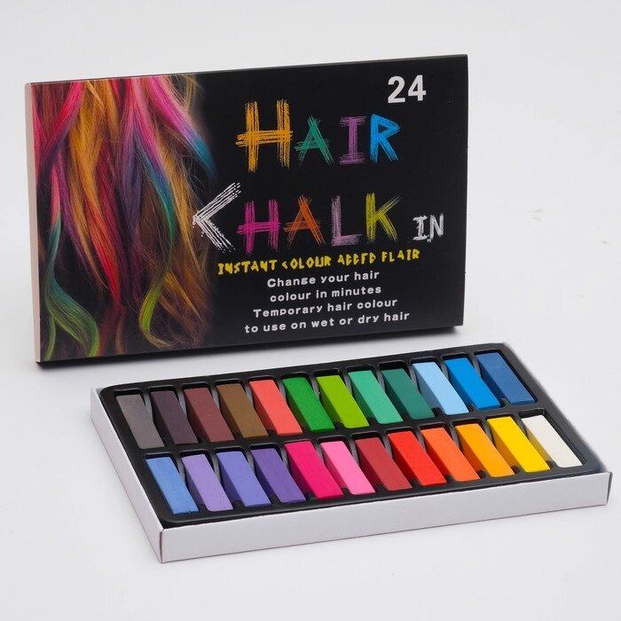 Мелки для волос 24 цвета от компании Интернет-гипермаркет «MOLL» - фото 1