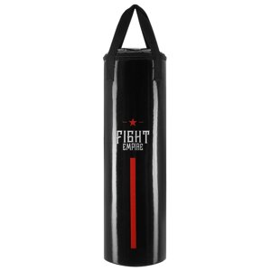 Мешок боксёрский FIGHT EMPIRE, на ленте ременной, чёрный, 80 см, d=25 см, 15 кг