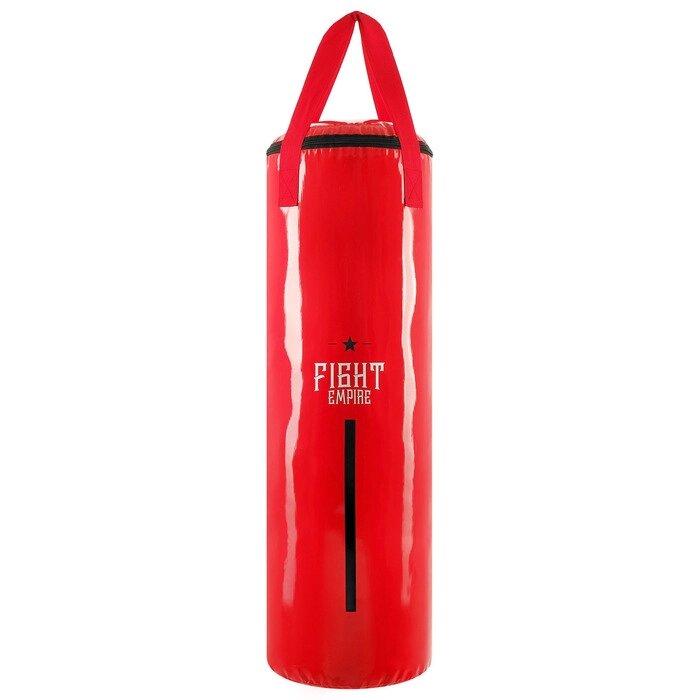 Мешок боксёрский FIGHT EMPIRE, на ленте ременной, красный, 120 см, d=35 см, 40 кг от компании Интернет-гипермаркет «MOLL» - фото 1