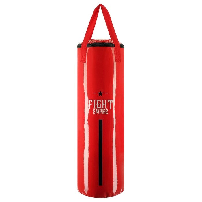 Мешок боксёрский FIGHT EMPIRE, на ленте ременной, красный, 80 см, d=25 см, 15 кг от компании Интернет-гипермаркет «MOLL» - фото 1
