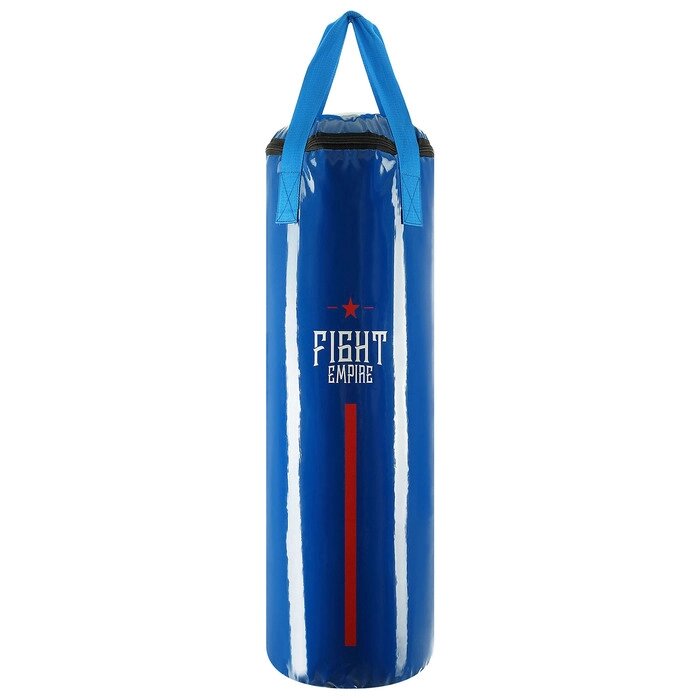 Мешок боксёрский FIGHT EMPIRE, на ленте ременной, синий, 80 см, d=25 см, 15 кг от компании Интернет-гипермаркет «MOLL» - фото 1