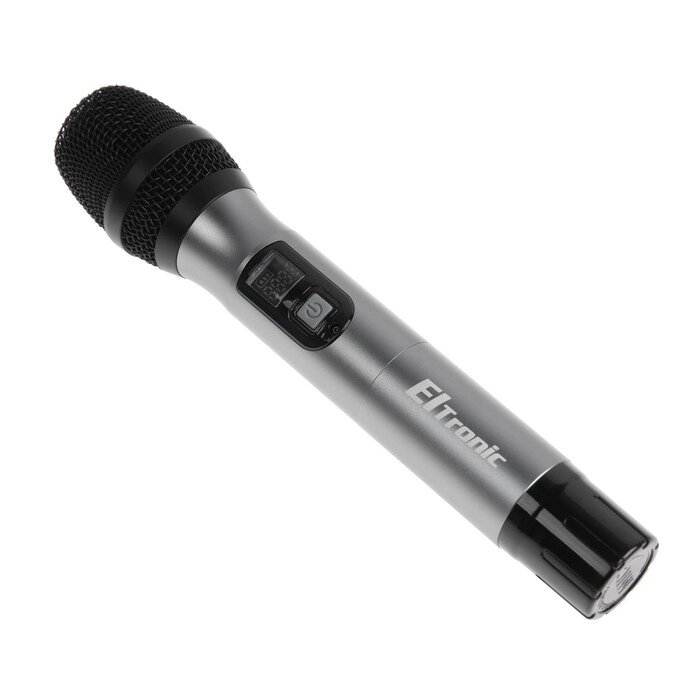 Микрофон для караоке ELTRONIC 10-06, беспроводной, приемник, черный от компании Интернет-гипермаркет «MOLL» - фото 1