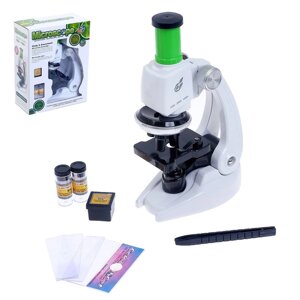 Микроскоп детский "Юный исследователь", с подсветкой и аксессуарами, 9 предметов