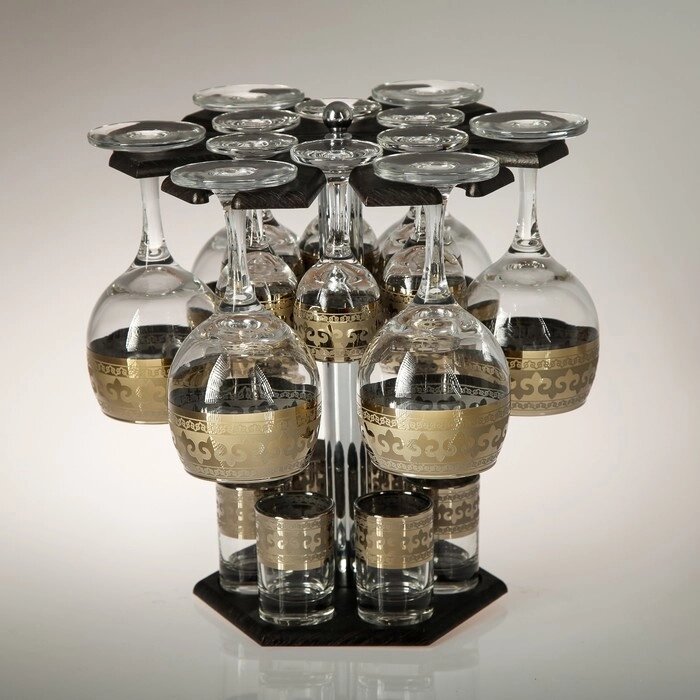 Мини-бар 18 предметов вино Карусель Византия, темный 240/55/50 мл от компании Интернет-гипермаркет «MOLL» - фото 1