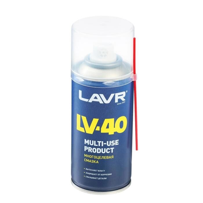 Многоцелевая смазка LAVR Multipurpose grease LV-40, 210 мл, аэрозоль Ln1484 от компании Интернет-гипермаркет «MOLL» - фото 1