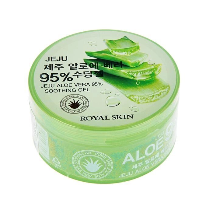 Многофункциональный гель для лица и тела с 95% содержанием Aloe Royal Skin, 300 мл от компании Интернет-гипермаркет «MOLL» - фото 1