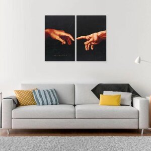Модульная картина"Руки", 80 х 60 см