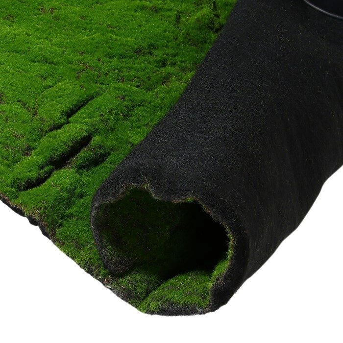 Мох искусственный, декоративный, полотно 1  1 м, рельефный, горный, зелёный от компании Интернет-гипермаркет «MOLL» - фото 1