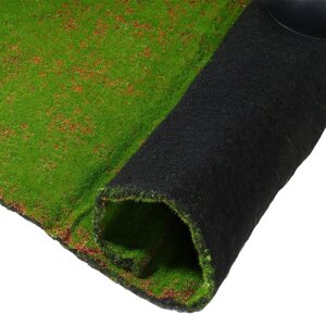 Мох искусственный, декоративный, полотно 1 1 м, зелёный, с коричневым ямами