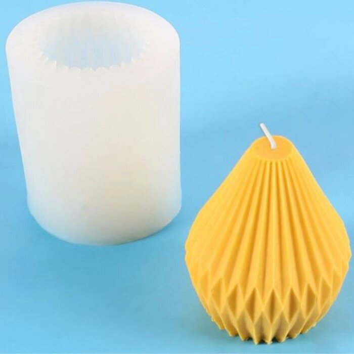 Молд силикон для свечи "Этион" 7,2х8,3 см от компании Интернет-гипермаркет «MOLL» - фото 1