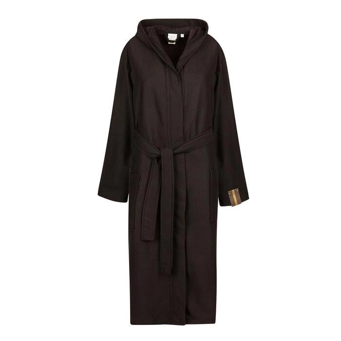 Мужской халат с капюшоном "Марвин", цвет чёрный М от компании Интернет-гипермаркет «MOLL» - фото 1