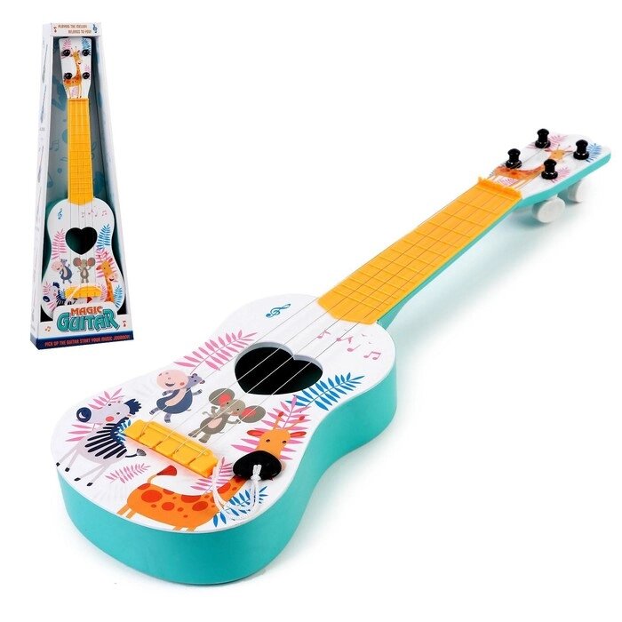 Музыкальная игрушка-гитара "Зоопарк", цвета МИКС от компании Интернет-гипермаркет «MOLL» - фото 1